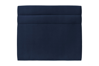 Tête de lit 150 cm Lignes - Tissu Velours Bleu Ocean
