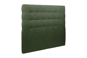 Tête de lit 200 cm Capitonnée - Tissu Toile Natté Vert Kaki