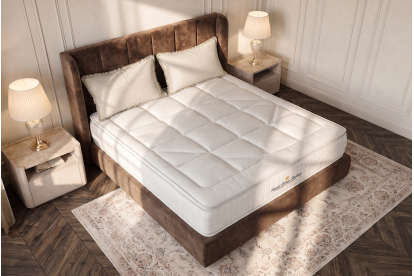 Matelas 200x200 cm Ressorts ensachés et Mémoire de forme - George V