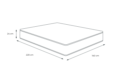 Matelas 140x220 cm Mémoire de forme - Balmoral