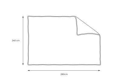 Couette 240x280 cm - Percale de coton