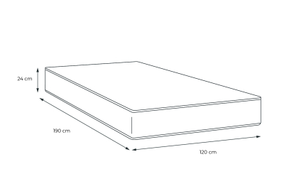 Matelas 120x190 cm Mémoire de forme - Balmoral