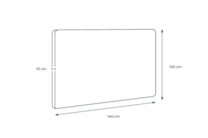 Tête de lit 140 cm Capitonnée - Tissu Velours Vert