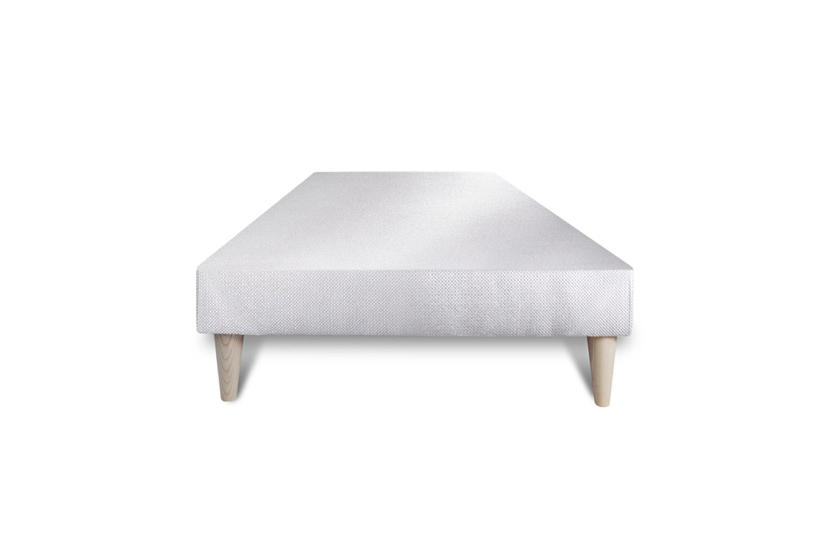 Ensemble Matelas Sommier 90x200 cm - Sommier Blanc (déjà monté) - George V