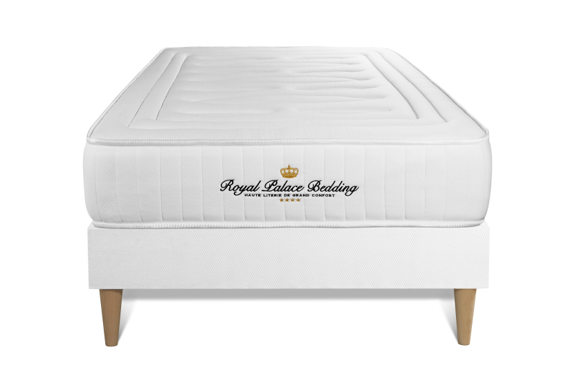 Ensemble Matelas Sommier 90x200 cm - Sommier Blanc (en kit) - Nottingham