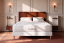 Ensemble Matelas Sommier 140x190 cm - Sommier Blanc (déjà monté) - Lancaster