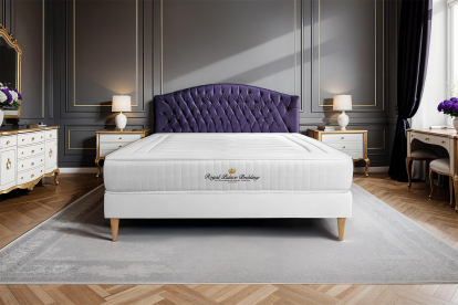 Ensemble Matelas Sommier 140x190 cm - Sommier Blanc (en kit) - Nottingham