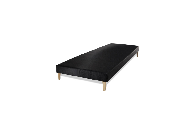 Ensemble Matelas Sommier 90x190 cm - Sommier Noir (déjà monté) - George V