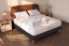 Pack lit complet 140x190 cm - Matelas + Sommier Noir + 2 oreillers + Couette - Windsor