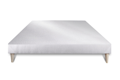 Ensemble Matelas Sommier 140x190 cm - Sommier Blanc (déjà monté) - Lancaster
