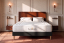 Ensemble Matelas Sommier 140x200 cm - Sommier Noir (déjà monté) - Lancaster