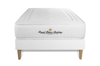 Ensemble Matelas Sommier 90x190 cm - Sommier Blanc (en kit) - Nottingham