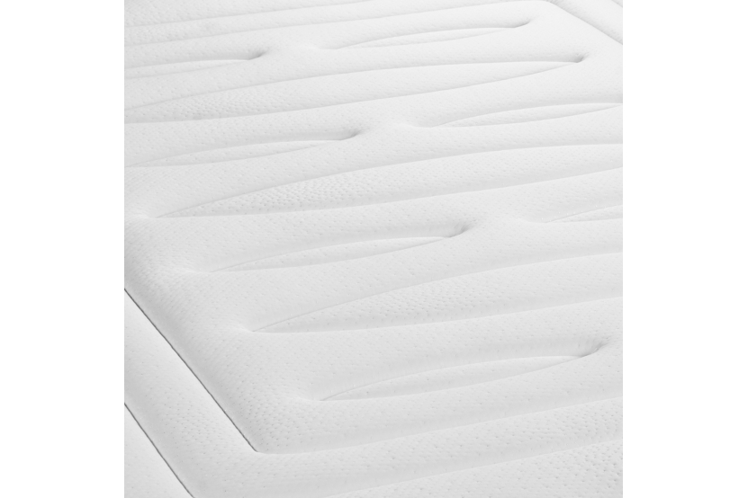 Ensemble Matelas Sommier 160x195 cm - Sommier Blanc (en kit) - Lancaster