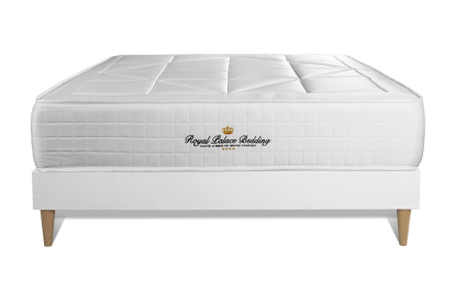Ensemble Matelas Sommier 120x190 cm - Sommier Blanc (en kit) - Windsor