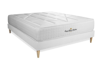 Ensemble Matelas Sommier 120x220 cm - Sommier Blanc (en kit) - Windsor