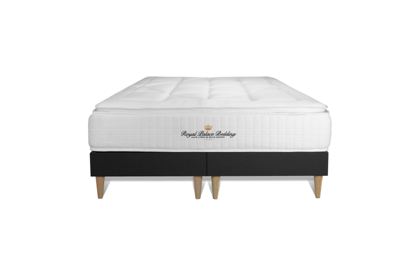 Ensemble Matelas Sommier 180x200 cm - 2 Sommiers Noir - George V