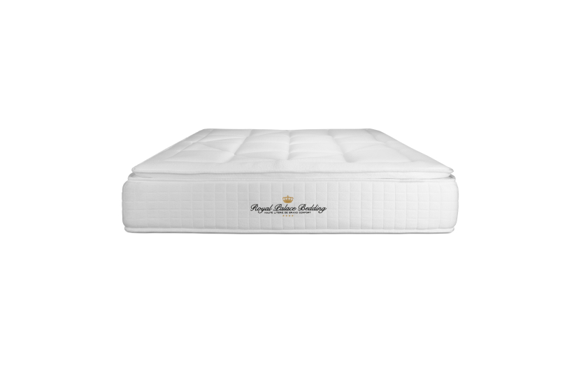 Ensemble Matelas Sommier 140x190 cm - Sommier Noir (déjà monté) - George V
