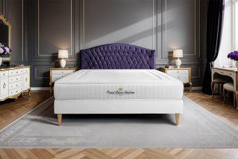 Ensemble Matelas Sommier 120x190 cm - Sommier Blanc (en kit) - Nottingham
