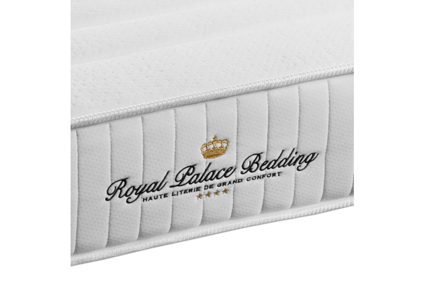 Ensemble Matelas Sommier 180x200 cm - Sommier Noir (en kit) - Lancaster