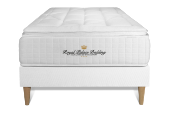 Ensemble Matelas Sommier 90x200 cm - Sommier Blanc (en kit) - George V