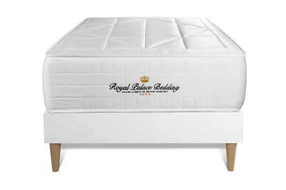 Ensemble Matelas Sommier 90x190 cm - Sommier Blanc (en kit) - Windsor