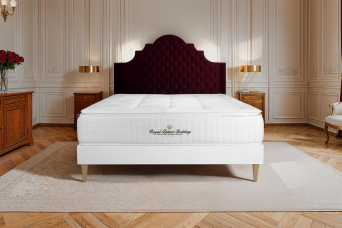 Ensemble Matelas Sommier 140x200 cm - Sommier Blanc (déjà monté) - George V
