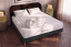 Pack lit complet 140x190 cm - Matelas + Sommier Noir + 2 oreillers + Couette - Nottingham